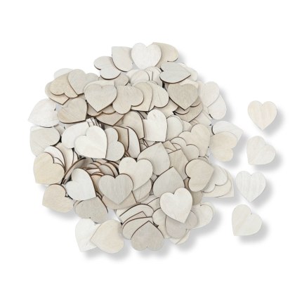 Serce Drewniane Serduszko 5 cm 200 szt. Sklejka Drewniana Ozdoba Serca