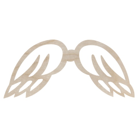 Skrzydła Anioła Skrzydełka dla Aniołka Drewniane Dekor Anioł Makrama Eko