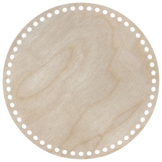 Spód Dno Baza do Koszyka Okrąg Koło Sklejka Drewniana Naturalna Dekor 25cm