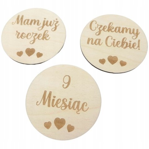 Tabliczki Karty do Zdjęć z Miesiącami 1 Rok Życia do Sesji Zdjęciowej Dekor