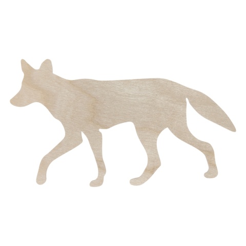 Wilk Wilczek Wilczyca Dekor Drewniany Zwierzę Zwierz Zwierzątko Leśne Eko