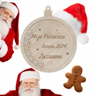 Bombka Moje Pierwsze Święta Imię Dziecka Niemowlaka Personalizowana 3D Prezent