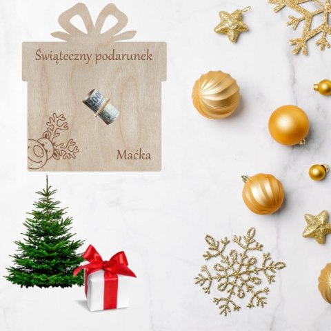 Bon Podarunkowy Voucher Prezentowy na Prezent Karta Podarunkowa Świąteczny