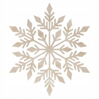 Drewniana Śnieżynka Śnieg ŚNIEŻKA 20 cm Dekoracja Świąteczna Dekor Sklejka