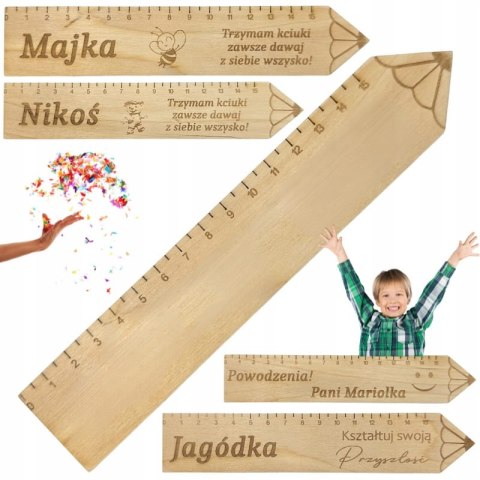 Linijka z Grawerem Zakończenie Roku Szkolnego dla Ucznia Personalizowana