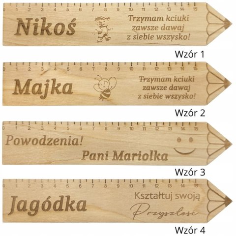 Linijka z Grawerem Zakończenie Roku Szkolnego dla Ucznia Personalizowana