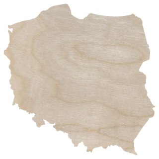 Mapa Polski Kontur Kształtka Polska Warsztaty Przedszkole Szkoła Eko 15 cm