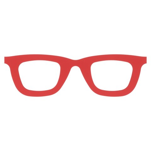 Okularki CZERWONE Okulary Mini Małe do Figurek Rękodzieła DIY Zestaw 10 szt.