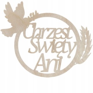 Personalizowana Obręcz Chrzest Święty Imię Dziecka z Imieniem Dekoracja Eko