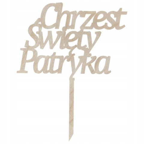 Personalizowany Topper na Tort Chrzest Święty DOWOLNE IMIĘ Dziecka Okazja
