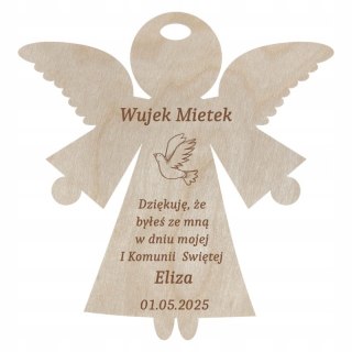 Podziękowania dla Gości Komunia Święta Magnes Personalizowane Podziękowanie