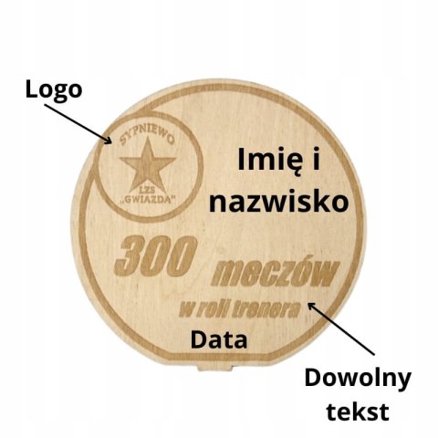 Puchar z Grawerem Statuetka Nagrody na Turniej Piłkarski Piłka Nożna Eko