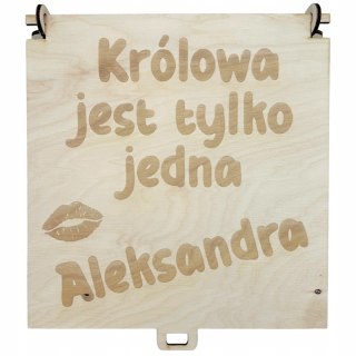 Pudełko Personalizowane z Napisem Dowolnym Własnym Tekstem Grawerem Dedykacją