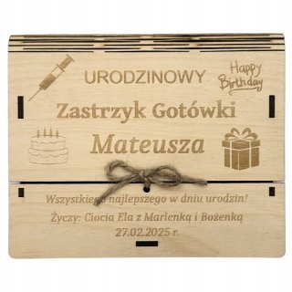 Pudełko na Pieniądze Prezent Urodziny Pieniężny Kreatywny Koperta Niespodzianka