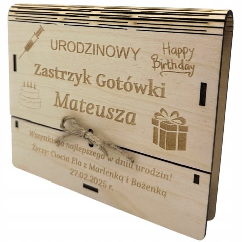 Pudełko na Pieniądze Prezent Urodziny Pieniężny Kreatywny Koperta Niespodzianka
