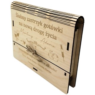 Pudełko na Pieniądze Ślub Koperta Ślubna Pieniądze Oryginalny Prezent Ślubny Pieniądze