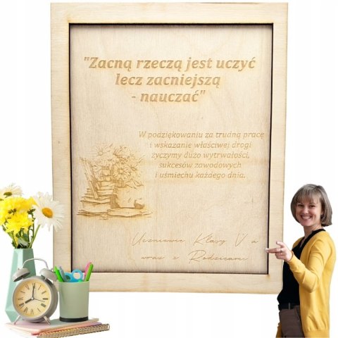 Ramka dla Nauczyciela Prezent dla Wychowawcy Zakończenie Roku Podziękowanie