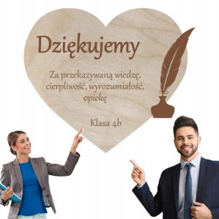 Serduszko MAGNES Podziękowanie dla Nauczyciela Wychowawcy Zakończenie Roku