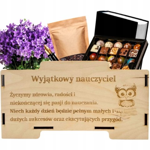 Skrzynka na Upominki z Dowolnym Napisem Personalizowany Box Prezentowy Eko