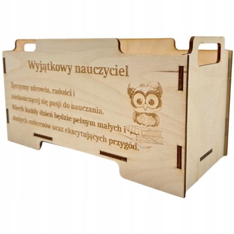 Skrzynka na Upominki z Dowolnym Napisem Personalizowany Box Prezentowy Eko