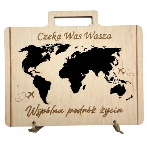 Wesele Kartka Ślubna na Pieniądze Kopertę Prezent Ślub Personalizowana Eko