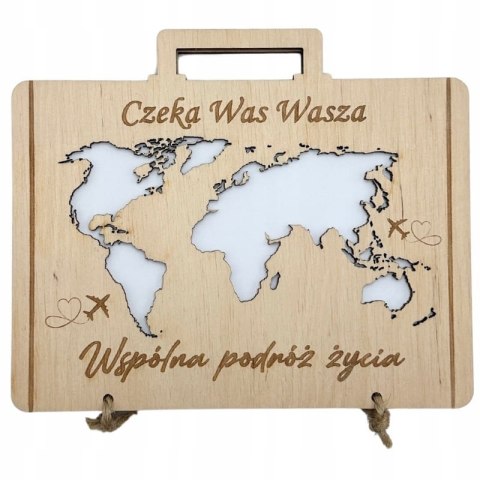 Wesele Kartka Ślubna na Pieniądze Kopertę Prezent Ślub Personalizowana Eko