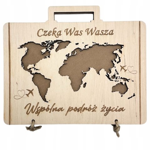 Wesele Kartka Ślubna na Pieniądze Kopertę Prezent Ślub Personalizowana Eko