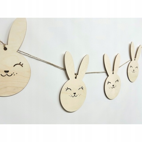 Zajączek Zawieszka XL Wielkanoc Ozdoba Świąteczna Królik Króliczek 28 cm