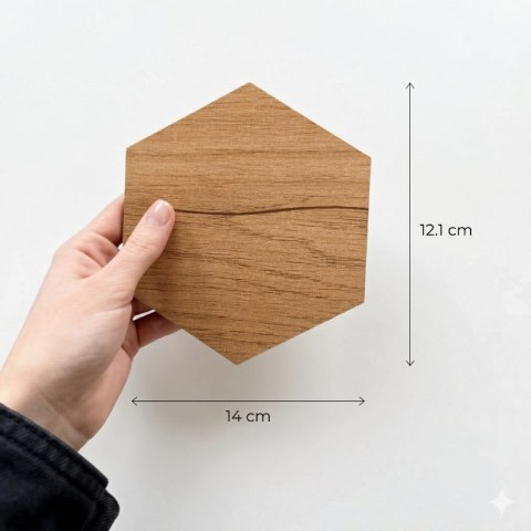 ARTISAN HEKSAGON MAŁY PANELE DEKORACYJNE PANEL ŚCIENNY SZEŚCIAN NA ŚCIANĘ