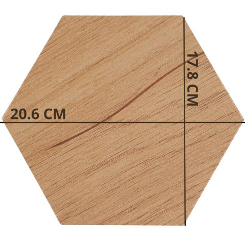 ARTISAN HEKSAGON ŚREDNI PANELE DEKORACYJNE PANEL ŚCIENNY SZEŚCIAN NA ŚCIANĘ