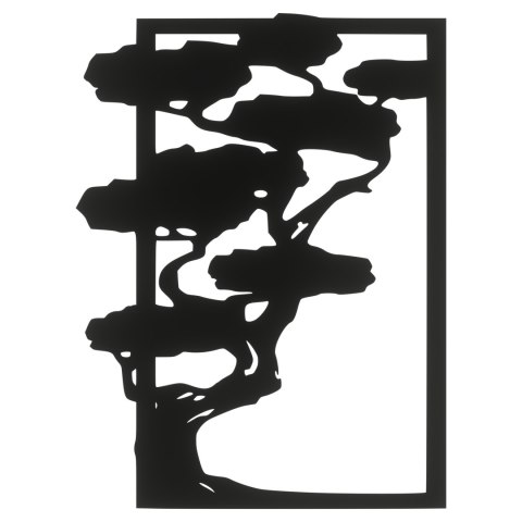 BAZA DO CHROBOTKA POD MECH CHROBOTEK RENIFEROWY CZARNA BONSAI PROSTOKĄT 30 CM