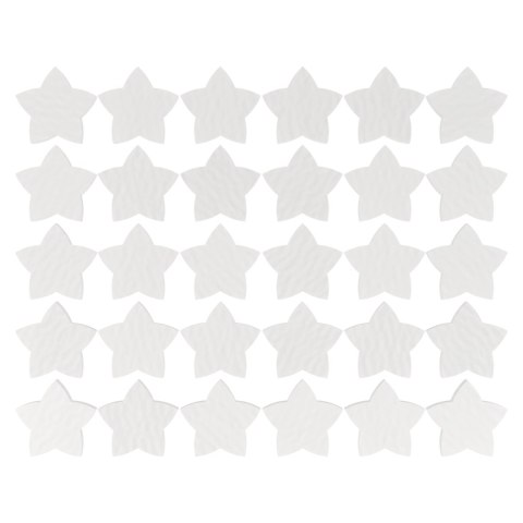 BIAŁE GWIAZDKI GWIAZDECZKI GWIAZDKA GWIAZDECZKA SCRAPKI DEKOR 2 CM 30 SZTUK
