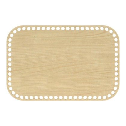 Baza Dno do Koszyka Spód Denko HDF 30 X 20 cm Kwadrat Zaokrąglone Rogi KLON
