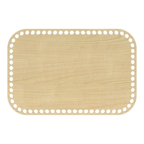 Baza Dno do Koszyka Spód Denko HDF 30 X 20 cm Kwadrat Zaokrąglone Rogi KLON
