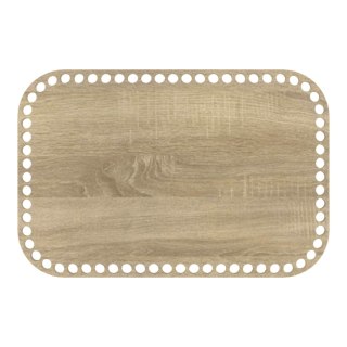 Baza Dno do Koszyka Spód Denko Kwadrat Zaokrąglone Rogi HDF 30 X 20 cm Sonoma
