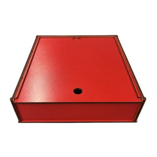 CZERWONE PUDEŁKO DUŻE SZKATUŁKA NA PAMIĄTKI DROBIAZGI BIŻUTERIĘ DECOR 20 CM