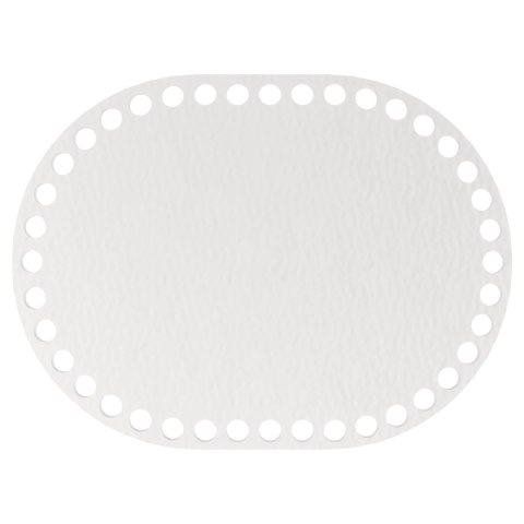 DENKO WIEKO BIAŁA BAZA DO KOSZYKA DNO SPÓD KOSZYCZKA SZYDEŁKA OWAL 20 X 15 CM