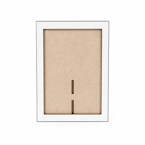 Drewniana Ramka na Zdjęcie do Obrazka na Warsztaty Stojąca Biała 12 x 17 cm