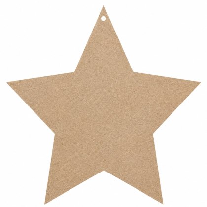 Drewniana Zawieszka GWIAZDKA 10 CM z Otworem Gwiazda Gwiazdeczka SUROWY HDF