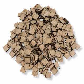 Drewniane Kwadraty Kwadrat Surowy do Dekorowania Malowania 3 X 3 cm 500 szt.