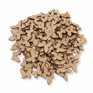 Drewniane Motylki 5 cm Motyle Scrapki do Prac Kreatywnych 200 sztuk Surowy