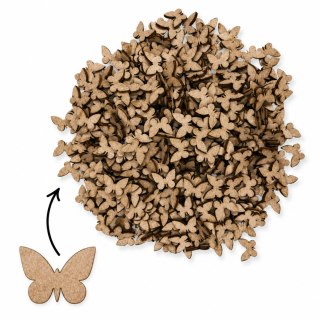 Drewniane Motylki Motylek mini 2 cm 500 SZTUK Scrapki Surowy na Warsztaty