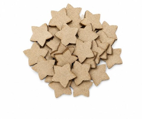 GWIAZDKI DREWNIANE SUROWY HDF GWIAZDKA SCRAPKI GWIAZDECZKI 2 cm 30 sztuk