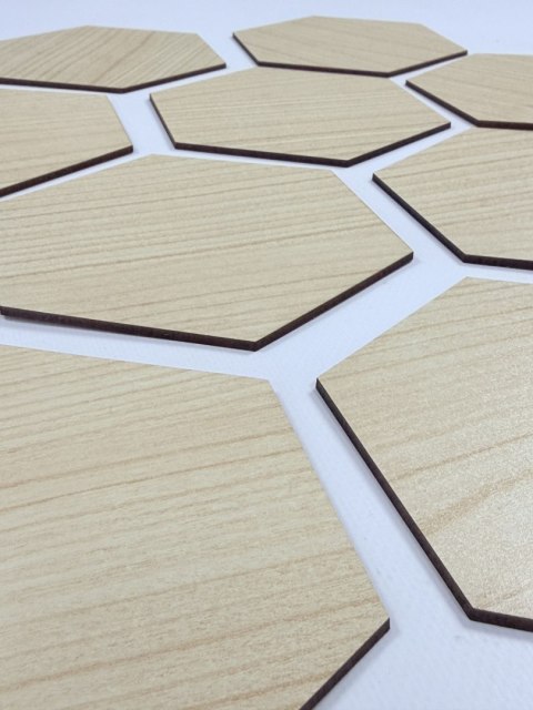 KLON HEKSAGON MAŁY PANELE DEKORACYJNE PANEL ŚCIENNY SZEŚCIAN NA ŚCIANĘ