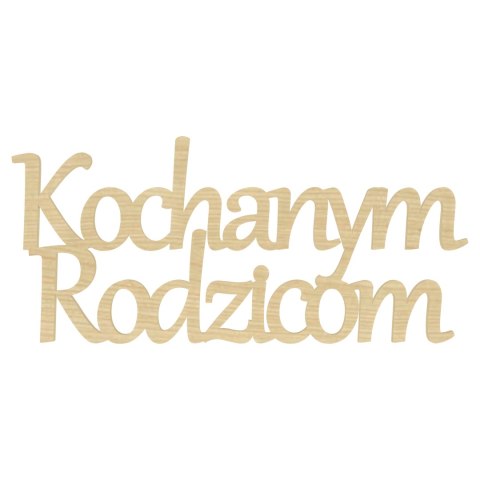 KLON NAPIS KOCHANYM RODZICOM PODZIĘKOWANIE WESELE ŚLUB DEKOR PREZENT 15 X 7 cm