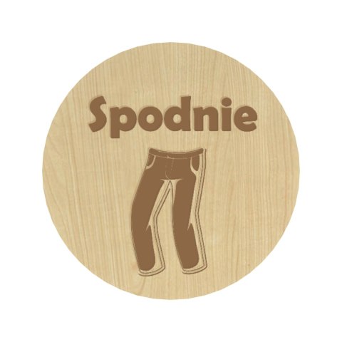KLON PLAKIETKI TABLICZKI NA SZUFLADY ORGANIZERY POJEMNIKI SPODNIE DEKOR 8 CM