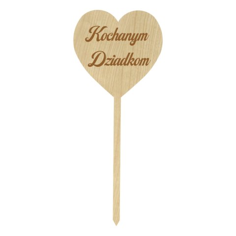 KLON TOPPER KOCHANYM DZIADKOM SERCE NA PIKU DZIEŃ BABCI I DZIADKA 9,9 X 23,9 cm