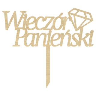 KLON TOPPER NA TORT WIECZÓR PANIEŃSKI DIAMENT DEKORACJA DO KWIATÓW TOPER
