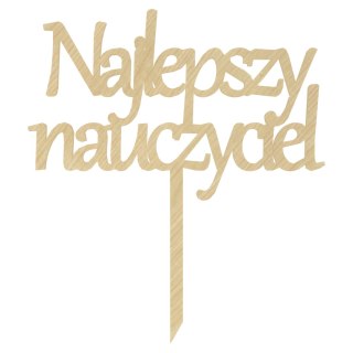 KLON TOPPER NAJLEPSZY NAUCZYCIEL DZIEŃ NAUCZYCIELA NA TORT PODZIĘKOWANIE