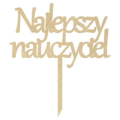 KLON TOPPER NAJLEPSZY NAUCZYCIEL DZIEŃ NAUCZYCIELA NA TORT PODZIĘKOWANIE